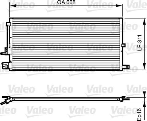 Valeo 814199 - Condenser, air conditioning autospares.lv