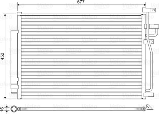 Valeo 814166 - Condenser, air conditioning autospares.lv