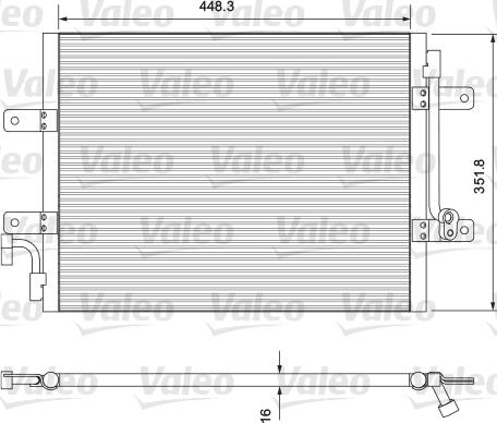 Valeo 814384 - Condenser, air conditioning autospares.lv