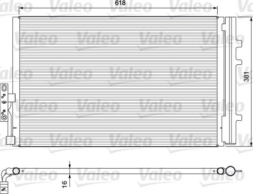 Valeo 814386 - Condenser, air conditioning autospares.lv