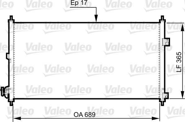 Valeo 814331 - Condenser, air conditioning autospares.lv