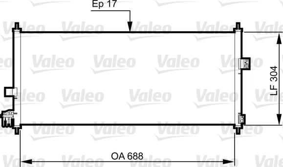 Valeo 814328 - Condenser, air conditioning autospares.lv