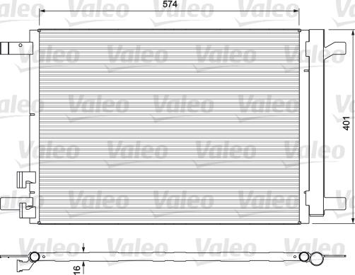 Valeo 814375 - Condenser, air conditioning autospares.lv