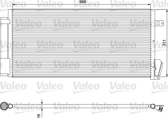 Valeo 814377 - Condenser, air conditioning autospares.lv