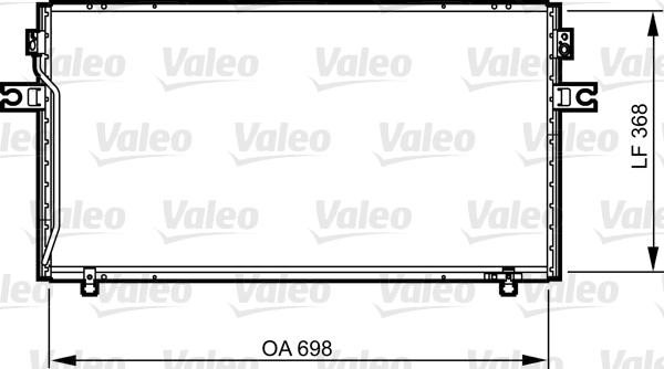 Valeo 814256 - Condenser, air conditioning autospares.lv