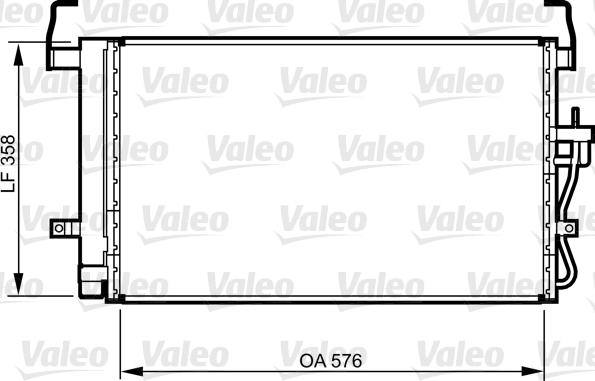 Valeo 814264 - Condenser, air conditioning autospares.lv