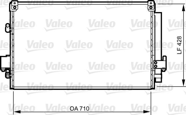 Valeo 814262 - Condenser, air conditioning autospares.lv