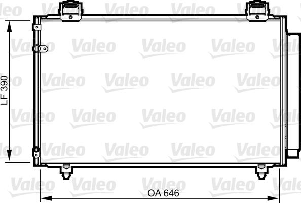 Valeo 814208 - Condenser, air conditioning autospares.lv