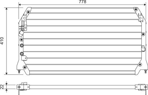 Valeo 814283 - Condenser, air conditioning autospares.lv