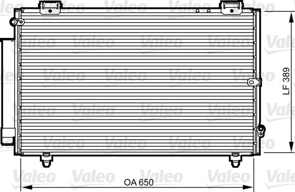 Valeo 814238 - Condenser, air conditioning autospares.lv