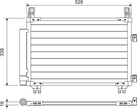 Valeo 814223 - Condenser, air conditioning autospares.lv