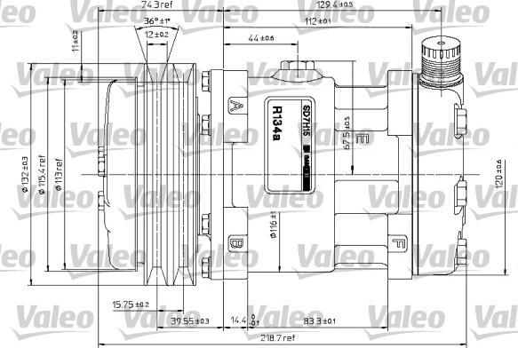 Valeo 815861 - Compressor, air conditioning autospares.lv