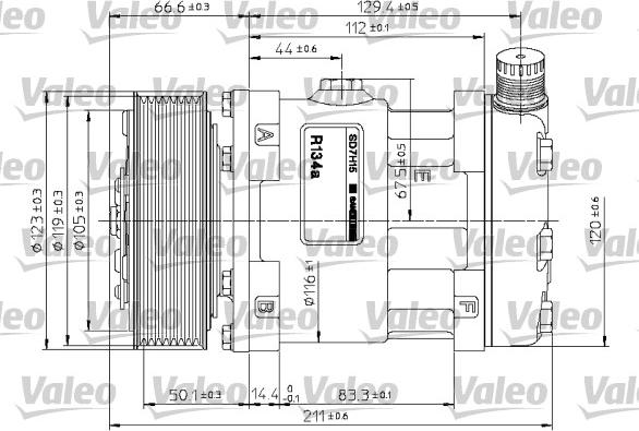 Valeo 815867 - Compressor, air conditioning autospares.lv