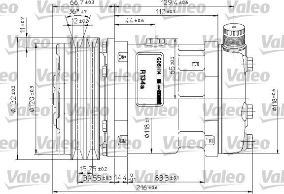 Valeo 815878 - Compressor, air conditioning autospares.lv