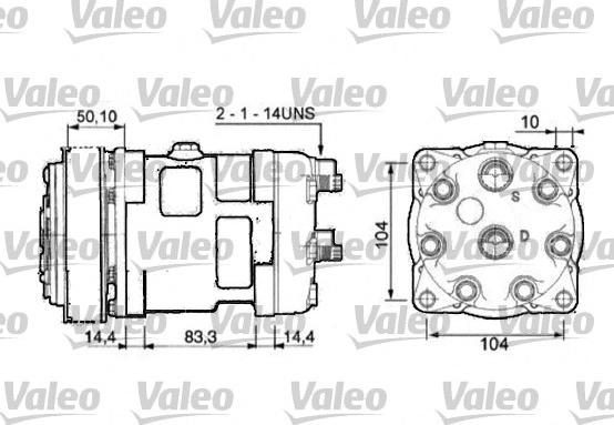 Valeo 815872 - Compressor, air conditioning autospares.lv