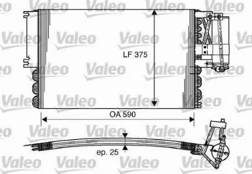 Valeo 816960 - Condenser, air conditioning autospares.lv