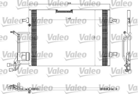 Valeo 816967 - Condenser, air conditioning autospares.lv