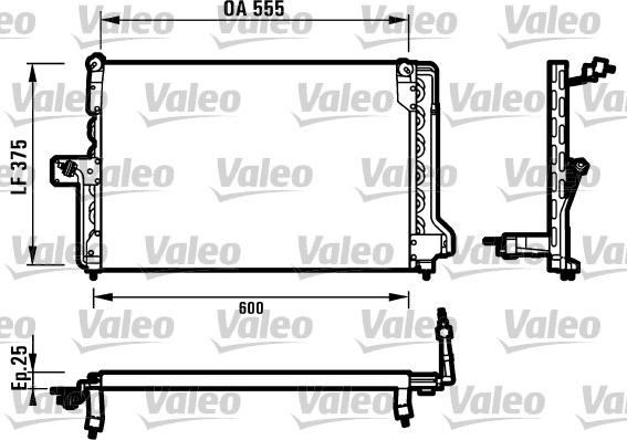Valeo 816903 - Condenser, air conditioning autospares.lv