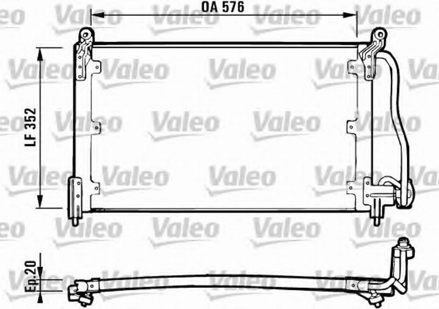 Valeo 816923 - Condenser, air conditioning autospares.lv