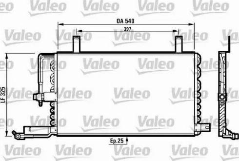 Valeo 816970 - Condenser, air conditioning autospares.lv