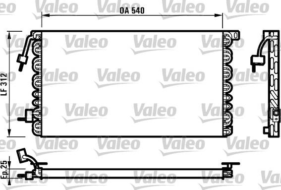 Valeo 816977 - Condenser, air conditioning autospares.lv