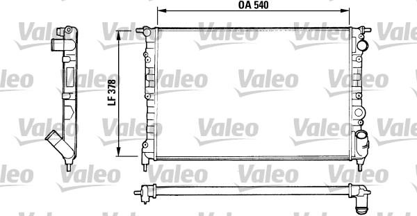 Valeo 816551 - Radiator, engine cooling autospares.lv