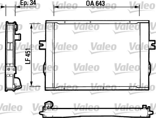 Valeo 816649 - Radiator, engine cooling autospares.lv