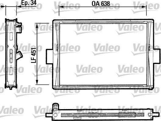 Valeo 816647 - Radiator, engine cooling autospares.lv