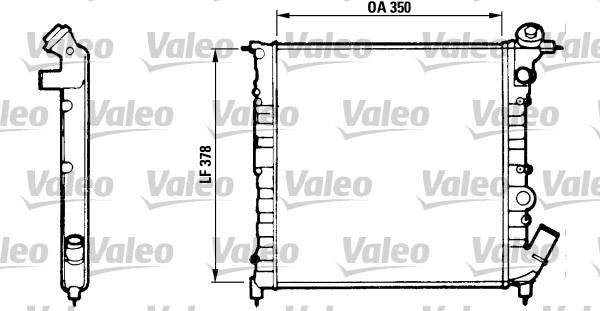 Valeo 816654 - Radiator, engine cooling autospares.lv