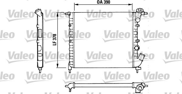 Valeo 816655 - Radiator, engine cooling autospares.lv