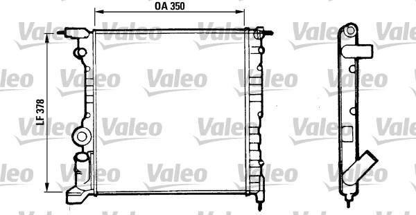 Valeo 816656 - Radiator, engine cooling autospares.lv