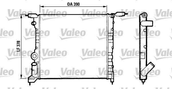 Valeo 816657 - Radiator, engine cooling autospares.lv