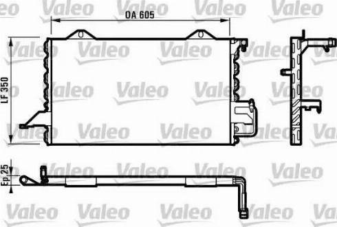 Valeo 816893 - Condenser, air conditioning autospares.lv