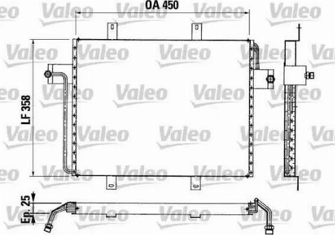 Valeo 816869 - Condenser, air conditioning autospares.lv