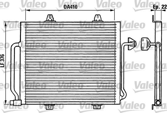 Valeo 816864 - Condenser, air conditioning autospares.lv