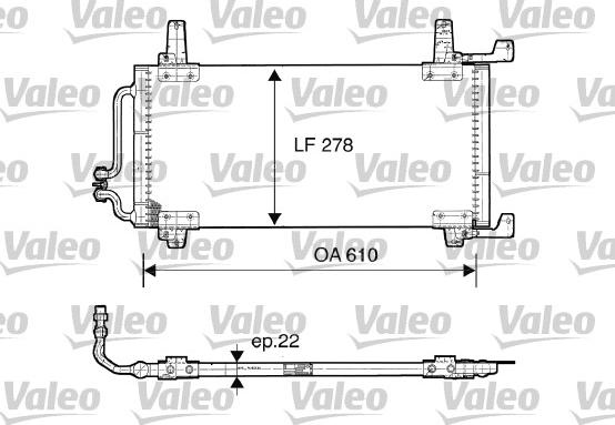 Valeo 816866 - Condenser, air conditioning autospares.lv