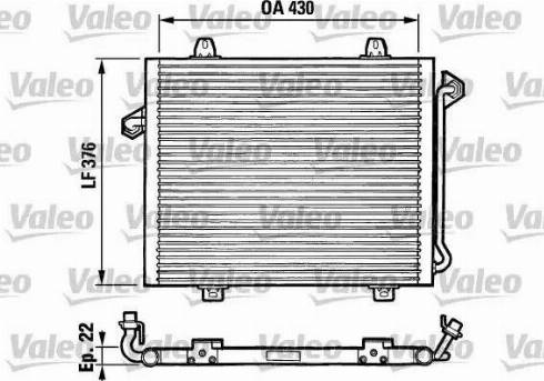 Valeo 816861 - Condenser, air conditioning autospares.lv