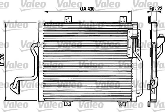 Valeo 816863 - Condenser, air conditioning autospares.lv