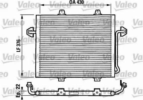 Valeo 816862 - Condenser, air conditioning autospares.lv