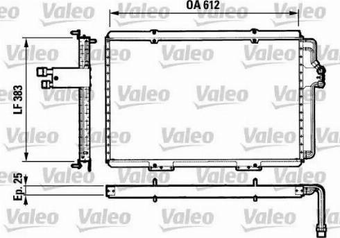 Valeo 816821 - Condenser, air conditioning autospares.lv