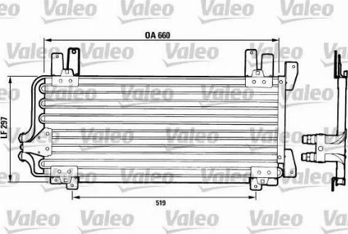 Valeo 816742 - Condenser, air conditioning autospares.lv