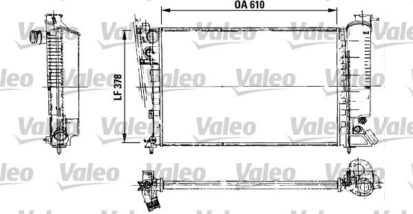 Valeo 816716 - Radiator, engine cooling autospares.lv