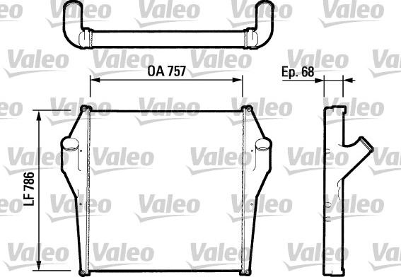 Valeo 816730 - Intercooler, charger autospares.lv