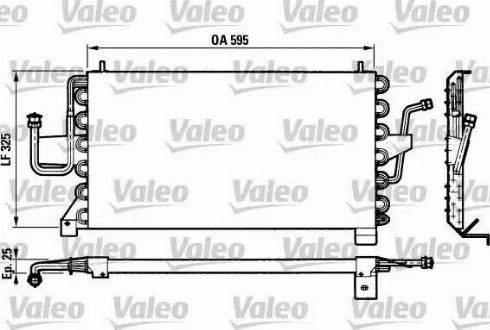 Valeo 816773 - Condenser, air conditioning autospares.lv