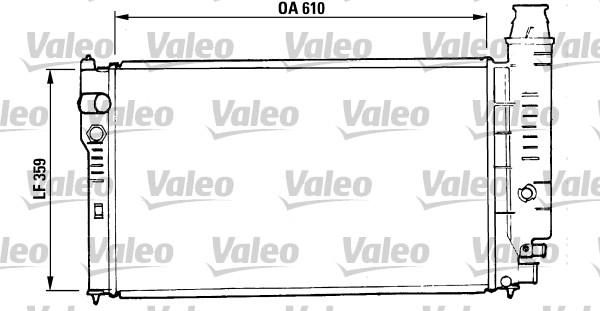 Valeo 810955 - Radiator, engine cooling autospares.lv