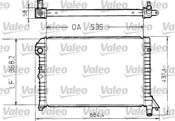 Valeo 810958 - Radiator, engine cooling autospares.lv