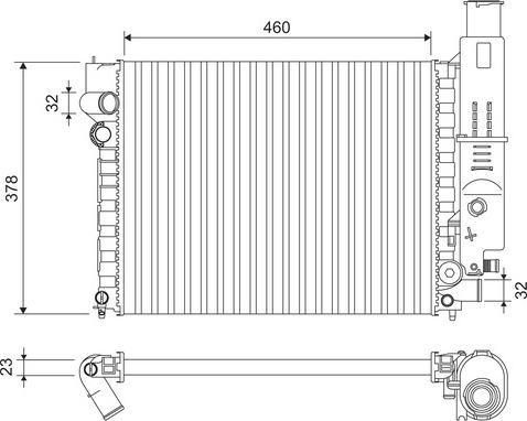 Valeo 810915 - Radiator, engine cooling autospares.lv