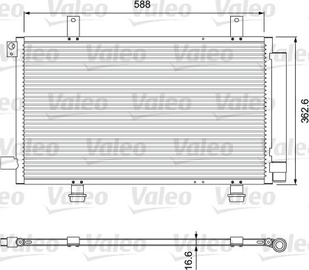 Valeo 810928 - Condenser, air conditioning autospares.lv