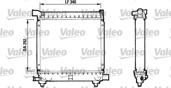 Valeo 810869 - Radiator, engine cooling autospares.lv