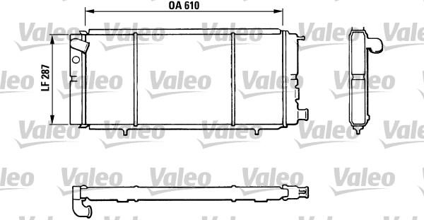 Valeo 810827 - Radiator, engine cooling autospares.lv